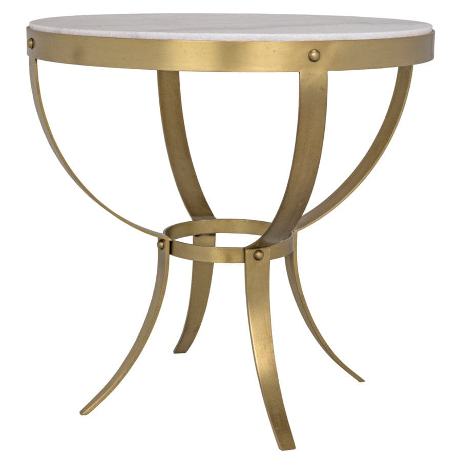 Byron Side Table-Noir-NOIR-GTAB286MB-Side TablesAntique Brass-5-France and Son