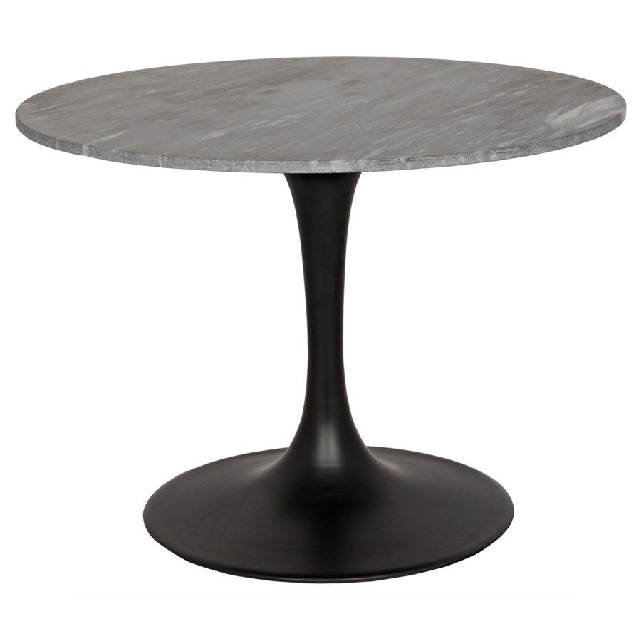 Laredo Bistro Table-Noir-NOIR-GTAB515MTB-40-Dining Tables40"-Black Metal & Marble-7-France and Son
