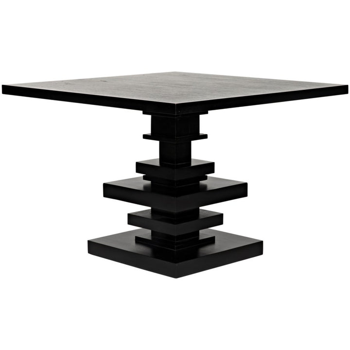 Corum Dining Table-Noir-NOIR-GTAB543HB-Dining TablesSquare-1-France and Son