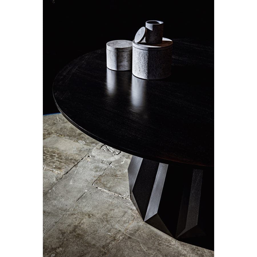 Brosche Dining Table-Noir-NOIR-GTAB550HB-Dining Tables-3-France and Son