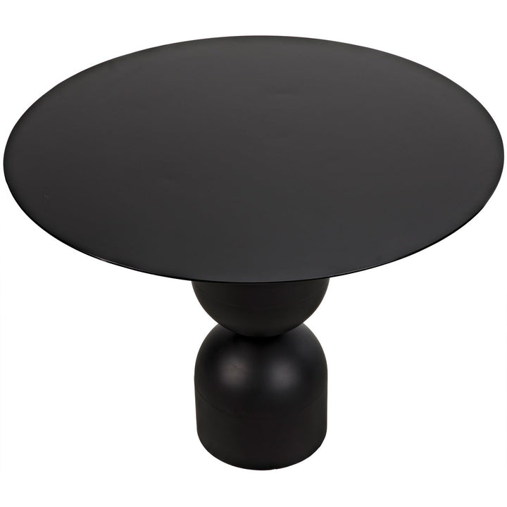 Wanda Dining Table - Black Steel-Noir-NOIR-GTAB553MTB-Dining Tables-4-France and Son