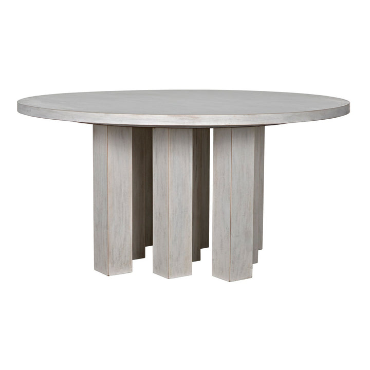 Resistance Dining Table - White Wash-Noir-NOIR-GTAB576WH-Dining Tables-5-France and Son