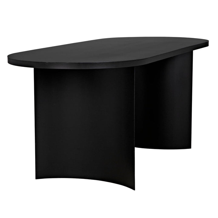 Concave Table-Noir-NOIR-GTAB587MTB-Dining Tables-3-France and Son