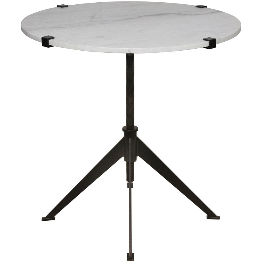 Edith Adjustable Side Table HDR-Noir-NOIR-GTAB679MB-L-Side TablesAntique Brass-Large-3-France and Son