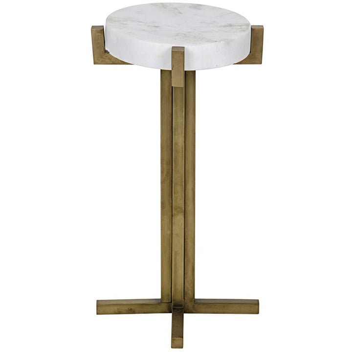 Sardo Side Table, Antique Brass-Noir-NOIR-GTAB705MB-Side Tables-2-France and Son