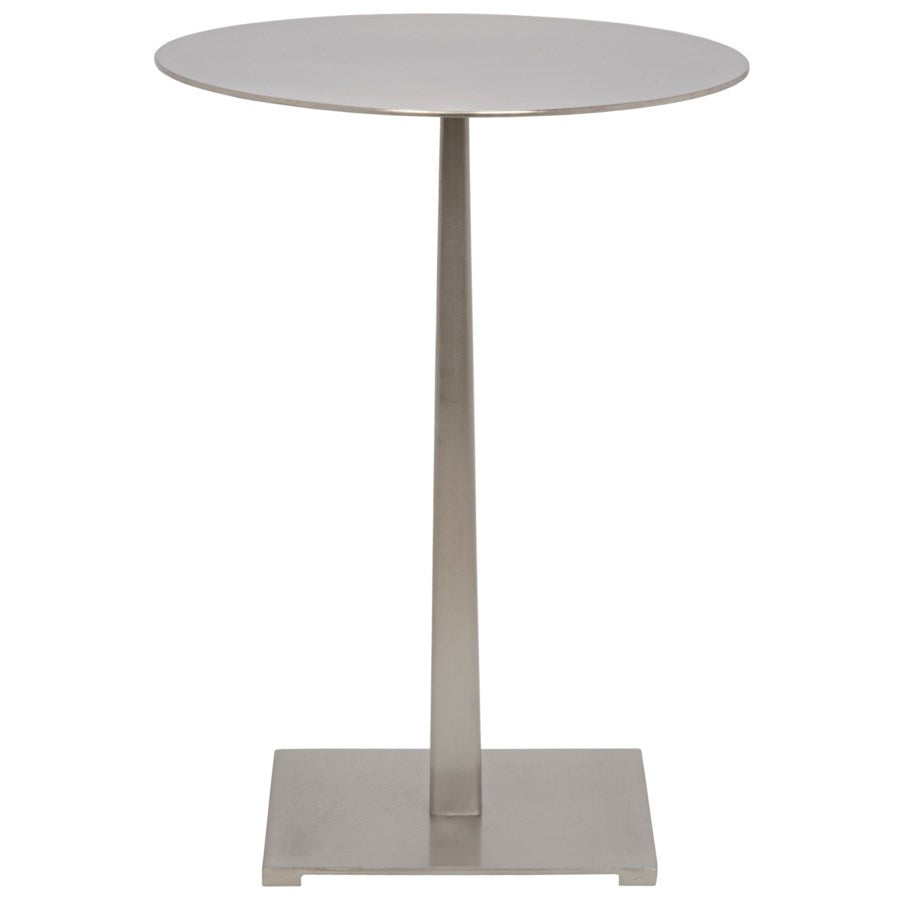 Stiletto Side Table, Antique Silver-Noir-NOIR-GTAB812ASV-Side TablesSilver-1-France and Son