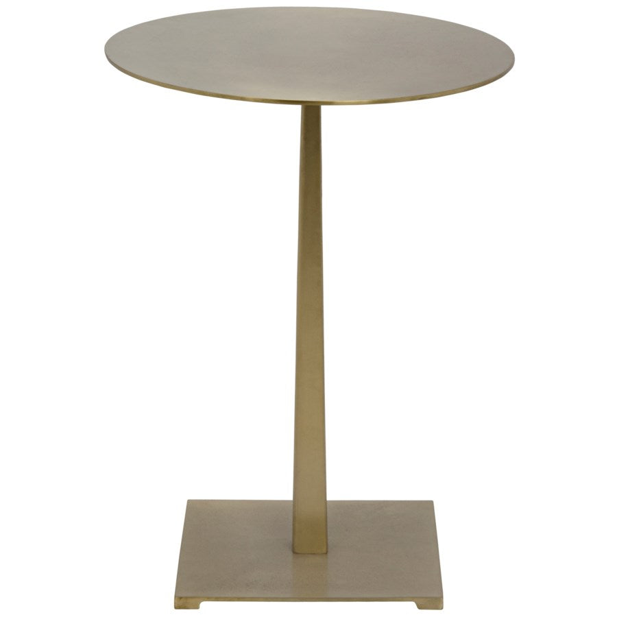 Stiletto Side Table, Antique Silver-Noir-NOIR-GTAB812MB-Side TablesBrass-3-France and Son
