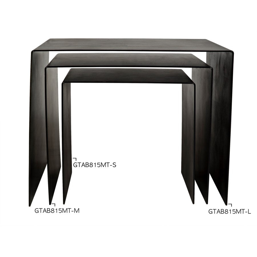 Yves Side Table-Noir-NOIR-GTAB815MTB-S-Side TablesSmall-4-France and Son