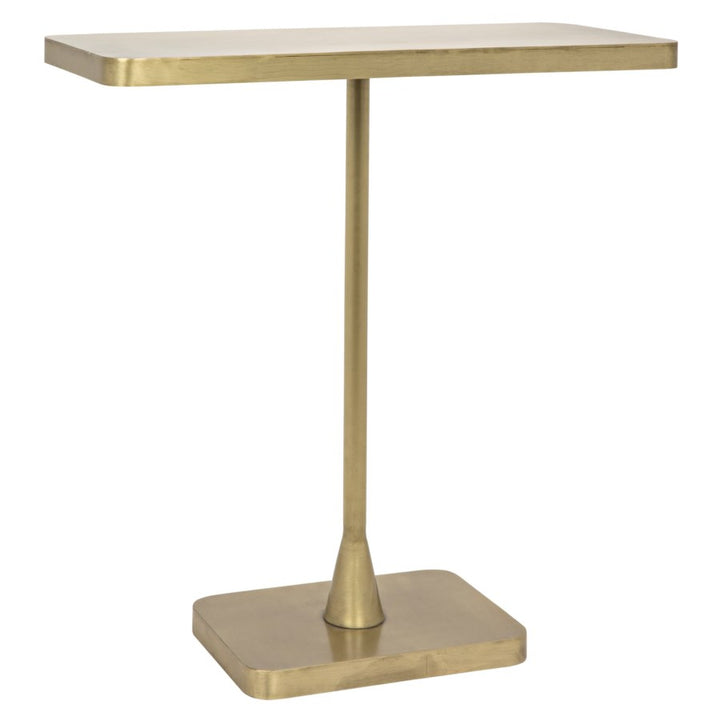 Hild Side Table, Antique Brass-Noir-NOIR-GTAB823MB-Side Tables-1-France and Son