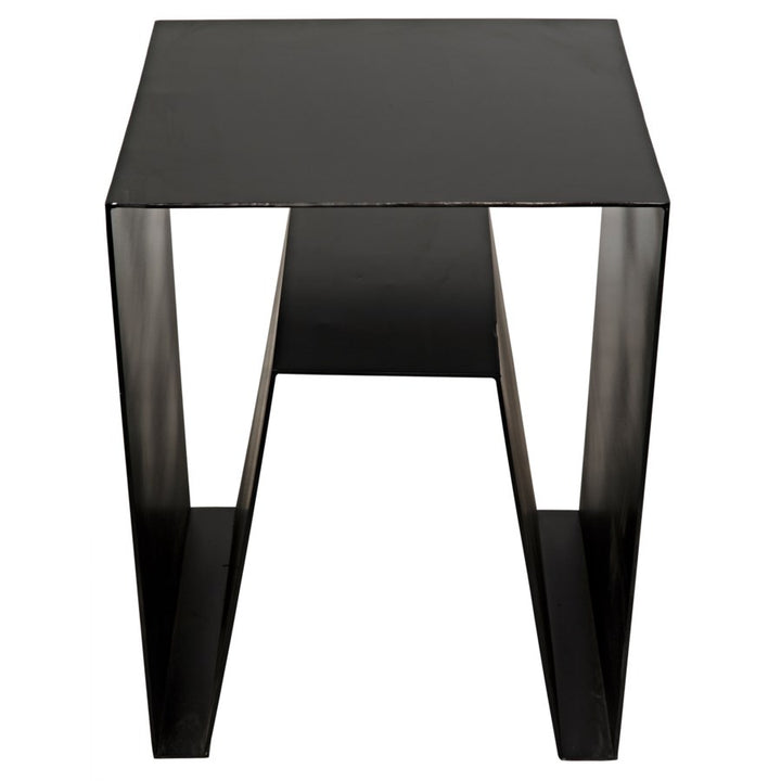 Quintin Side Table, Black Metal-Noir-NOIR-GTAB838MTB-Side Tables-4-France and Son
