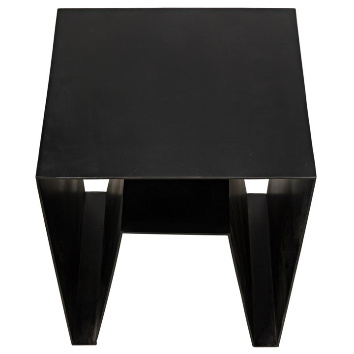 Quintin Side Table, Black Metal-Noir-NOIR-GTAB838MTB-Side Tables-5-France and Son