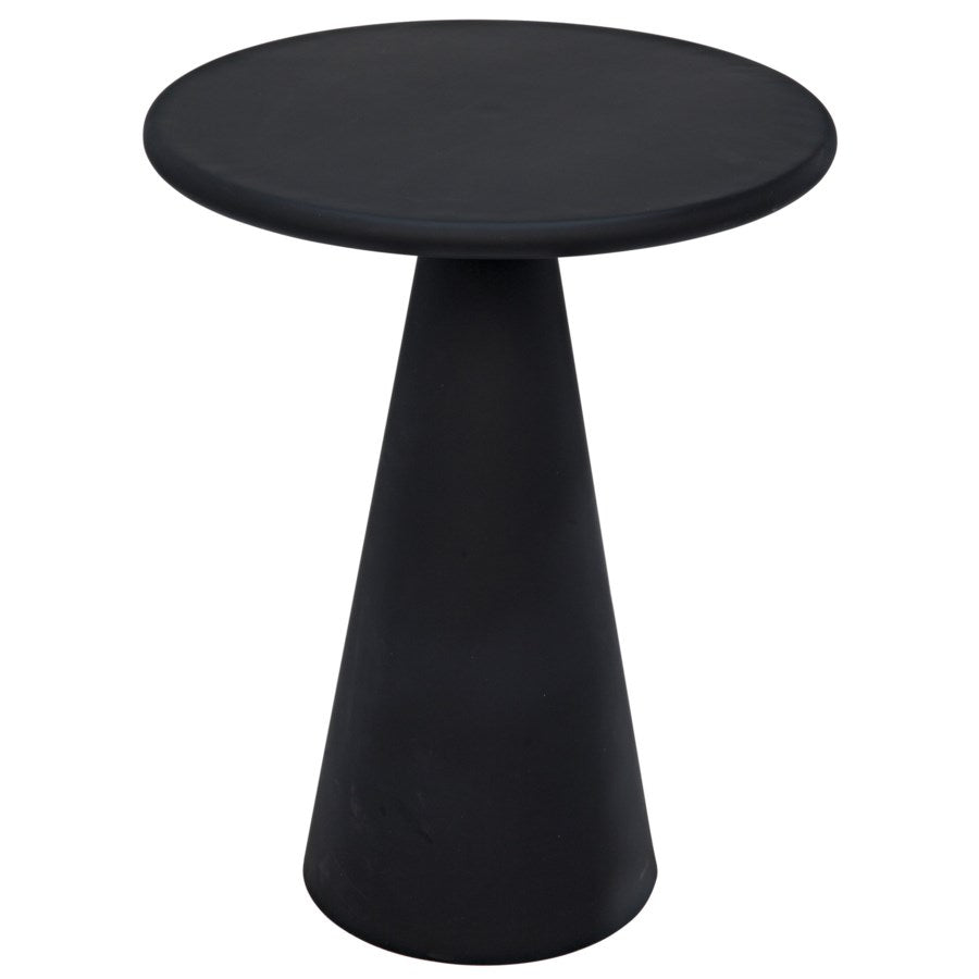 Idiom Side Table, Black Metal-Noir-NOIR-GTAB868MTB-Side Tables-2-France and Son