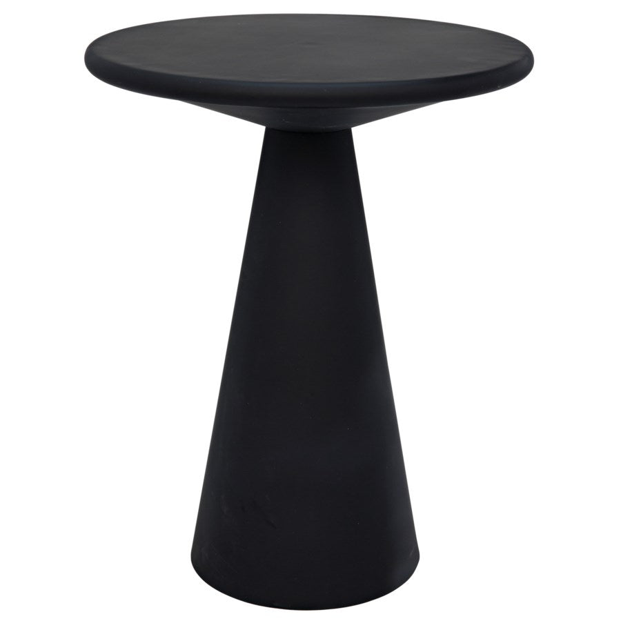 Idiom Side Table, Black Metal-Noir-NOIR-GTAB868MTB-Side Tables-1-France and Son