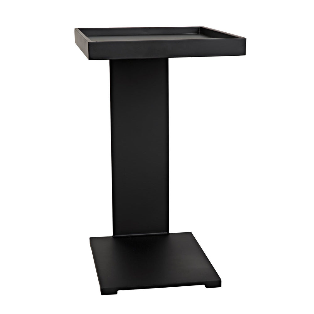 Ledge All Metal Side Table-Noir-NOIR-GTAB929MTB-Side Tables-2-France and Son