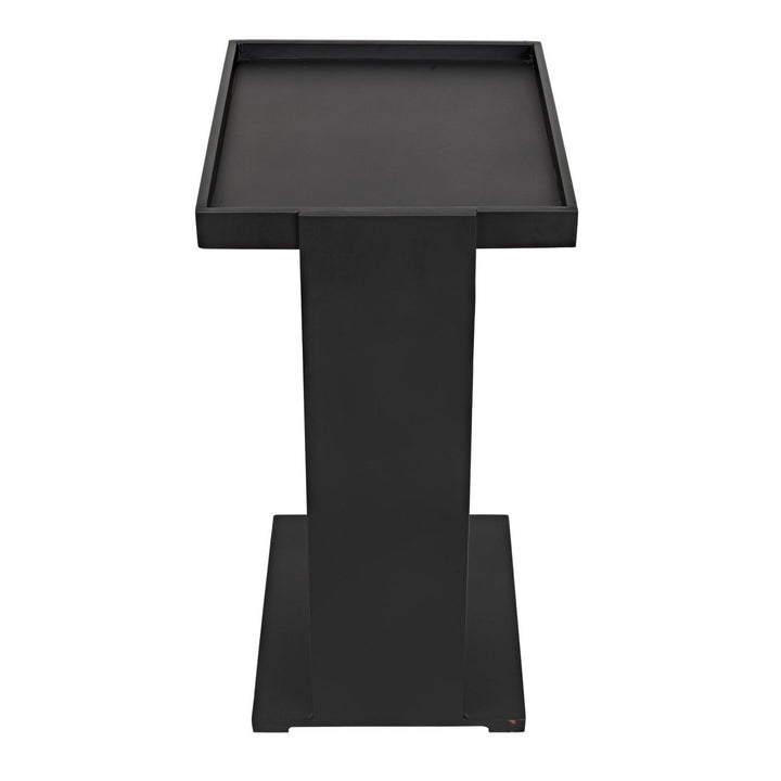 Ledge All Metal Side Table-Noir-NOIR-GTAB929MTB-Side Tables-4-France and Son
