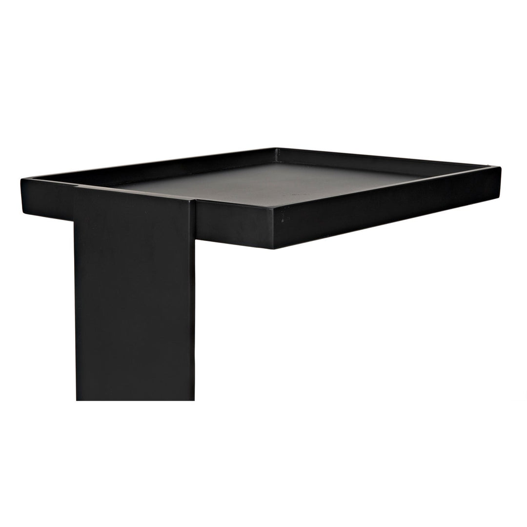 Ledge All Metal Side Table-Noir-NOIR-GTAB929MTB-Side Tables-5-France and Son