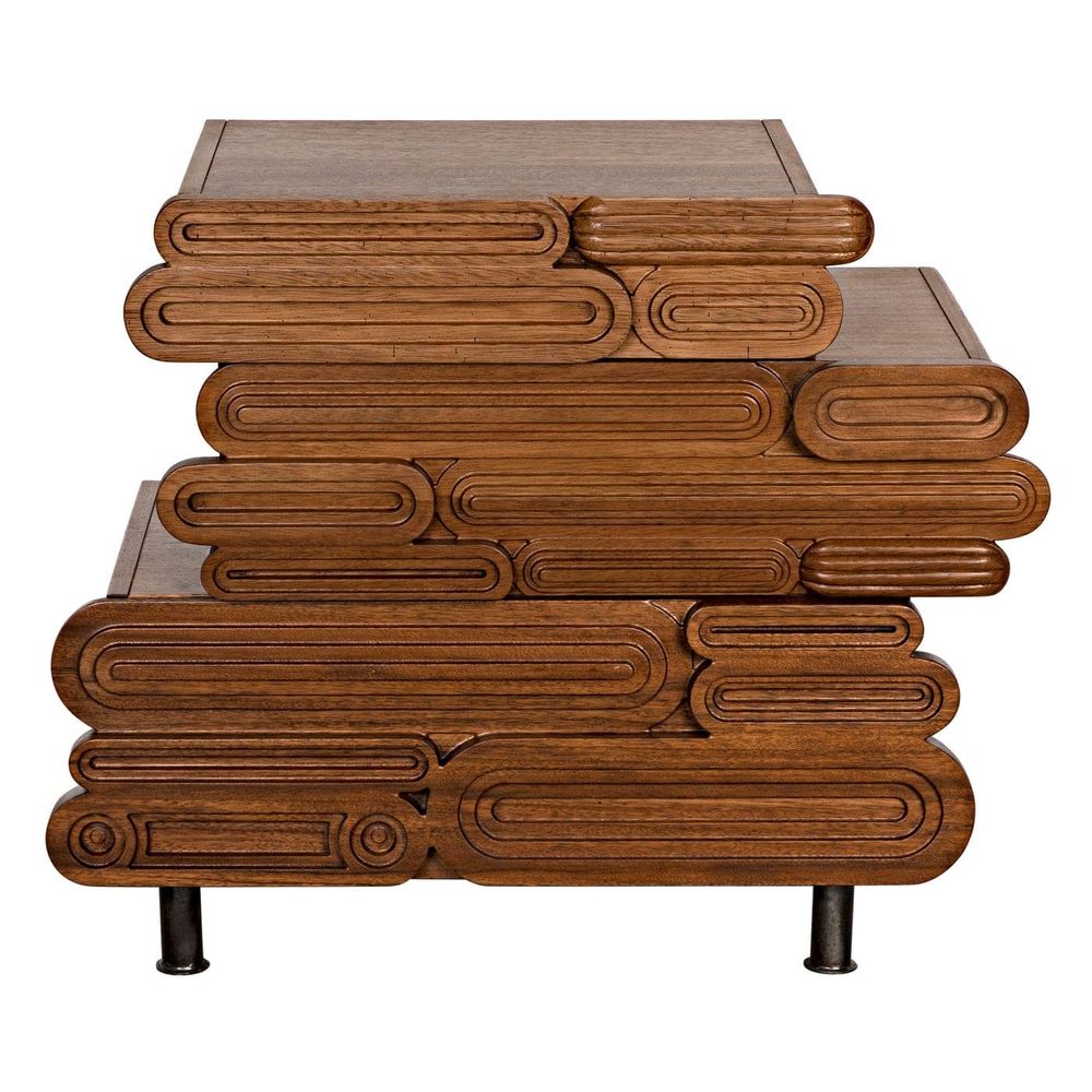 Harald Side Table Dark Walnut by Noir Side Tables NOIRGTAB975DW