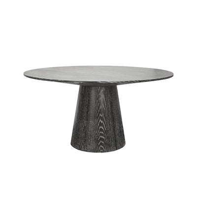 Hamilton Round Dining Table-Worlds Away-WORLD-HAMILTON BCO-Dining TablesBlack Cerused Oak-3-France and Son