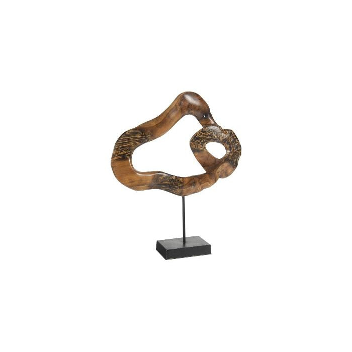 Carved Wood Swirl on Stand-Phillips Collection-PHIL-ID102123-Decorative Objects-1-France and Son
