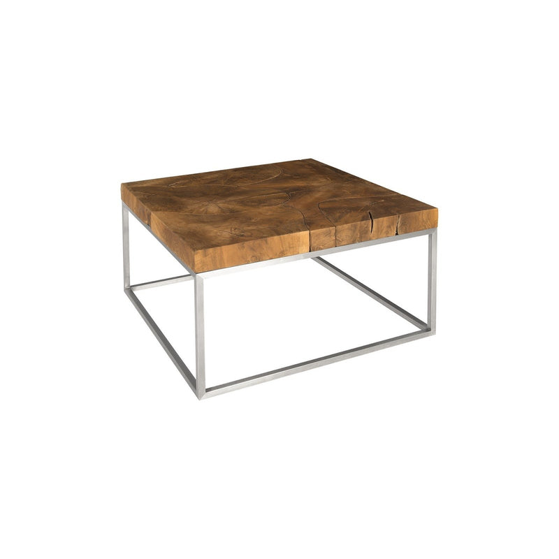 Teak Puzzle Coffee Table-Phillips Collection-PHIL-ID75956-Coffee TablesSquare-4-France and Son