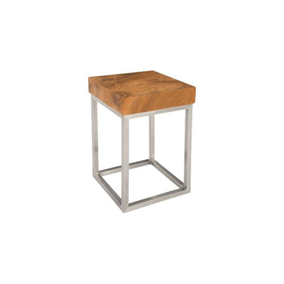 Teak Puzzle Side Table-Phillips Collection-PHIL-ID75976-Side TablesLarge-1-France and Son