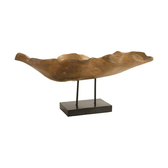 Carved Leaf Sculpture on Stand-Phillips Collection-PHIL-ID83700-Decor-1-France and Son