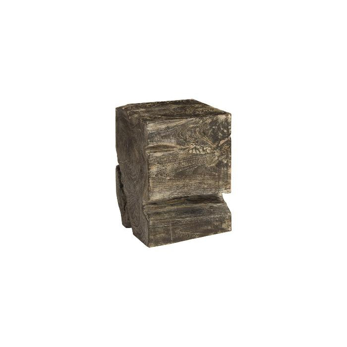 Black Wash Stool-Phillips Collection-PHIL-ID85087-Stools & Ottomans-1-France and Son