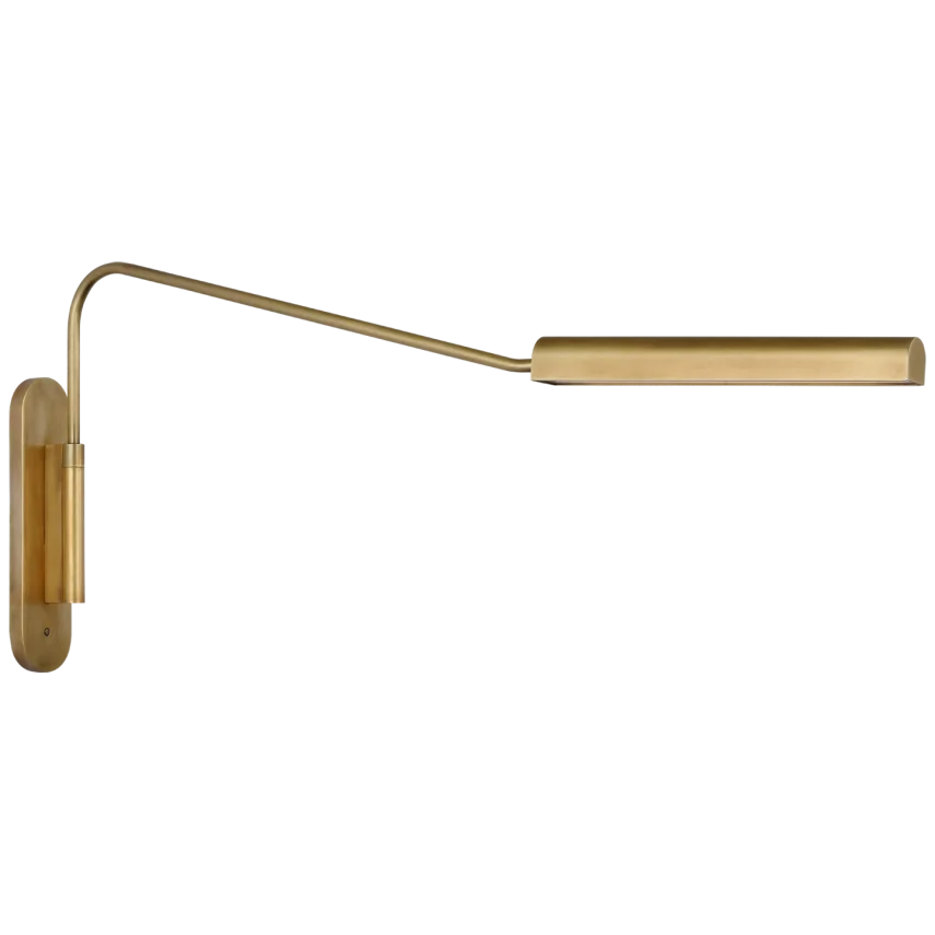 Audy Large Articulating Wall Light-Visual Comfort-VISUAL-IKF 2351HAB-Wall LightingHand-Rubbed Antique Brass-4-France and Son