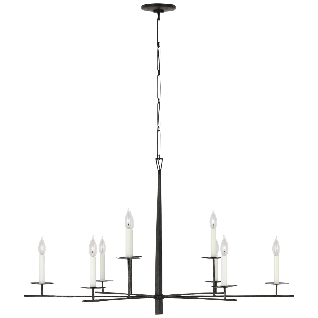 Arnov Grande 12-Light Chandelier-Visual Comfort-VISUAL-IKF 5724AI-Chandeliers-1-France and Son