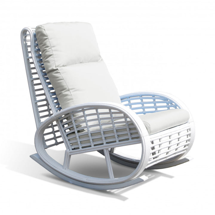 Dynasty Rocking Chair by Skyline Design-Skyline Design-SKYLINE-22858-WM-Set-Outdoor Lounge ChairsWhite Mushroom-3-France and Son