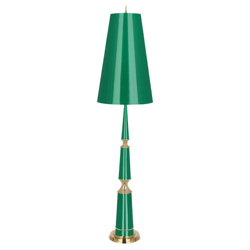 Jonathan Adler Versailles Floor Lamp-Robert Abbey Fine Lighting-ABBEY-G902-Floor LampsEmerald Lacquered / Green Shades-7-France and Son