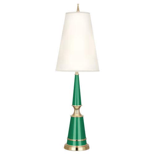 Jonathan Adler Versailles Table Lamp-Robert Abbey Fine Lighting-ABBEY-G901X-Table LampsEmerald Lacquered / Fondie Shades-7-France and Son