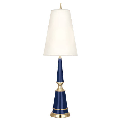 Jonathan Adler Versailles Table Lamp-Robert Abbey Fine Lighting-ABBEY-C901X-Table LampsNavy Lacquered / Fondie Shades-11-France and Son