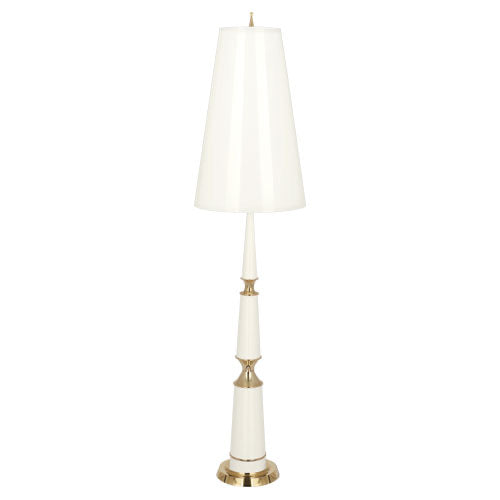 Jonathan Adler Versailles Floor Lamp-Robert Abbey Fine Lighting-ABBEY-W902-Floor LampsLily Lacquered / Lily Parchment Shades-9-France and Son