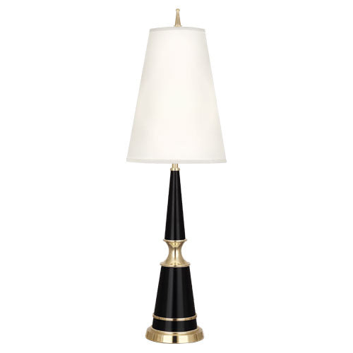 Jonathan Adler Versailles Table Lamp-Robert Abbey Fine Lighting-ABBEY-B901X-Table LampsBlack Lacquered / Fondie Shades-5-France and Son