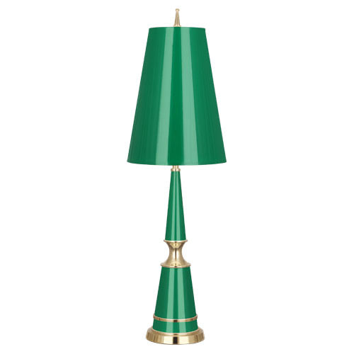 Jonathan Adler Versailles Table Lamp-Robert Abbey Fine Lighting-ABBEY-G901-Table LampsEmerald Lacquered / Green Shades-6-France and Son