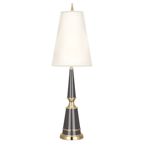 Jonathan Adler Versailles Table Lamp-Robert Abbey Fine Lighting-ABBEY-A901X-Table LampsAsh Lacquered / Fondie Shades-3-France and Son