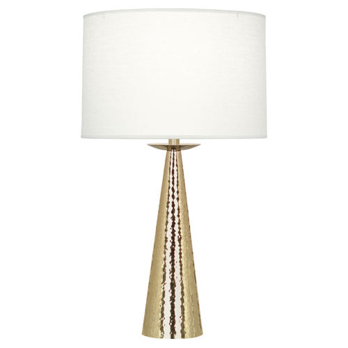 Dal Tapered Table Lamp-Robert Abbey Fine Lighting-ABBEY-9869-Table LampsModern Brass Finish-3-France and Son