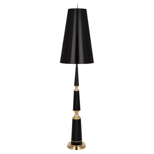 Jonathan Adler Versailles Floor Lamp-Robert Abbey Fine Lighting-ABBEY-B902-Floor LampsBlack Lacquered / Black Shades-4-France and Son