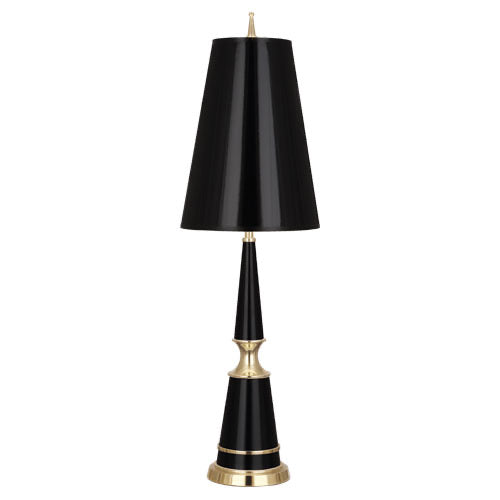 Jonathan Adler Versailles Table Lamp-Robert Abbey Fine Lighting-ABBEY-B901-Table LampsBlack Lacquered / Black Shades-4-France and Son