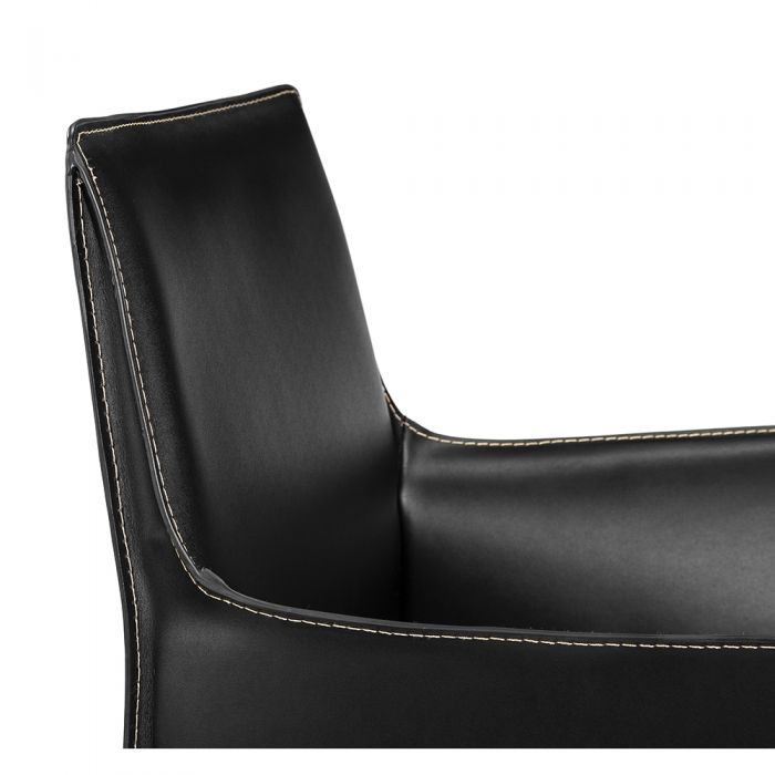 Jada Arm Chair-Interlude-INTER-149157-Dining ChairsBLACK NIGHT-4-France and Son