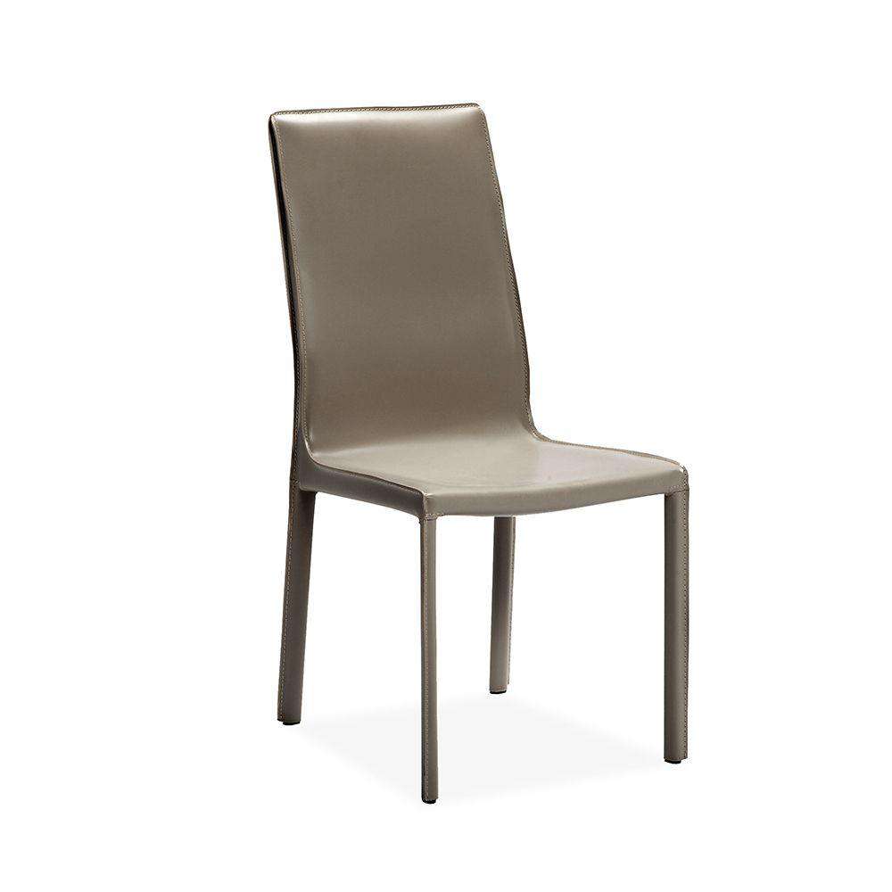 Jada High Back Dining Chair-Interlude-INTER-148037-Dining ChairsBurnt Taupe-2-France and Son