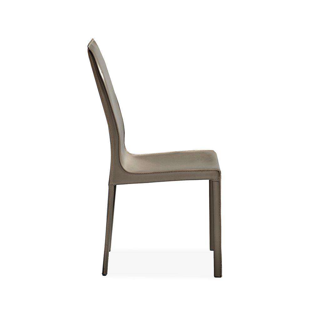 Jada High Back Dining Chair-Interlude-INTER-148036-Dining ChairsMountain Grey-10-France and Son