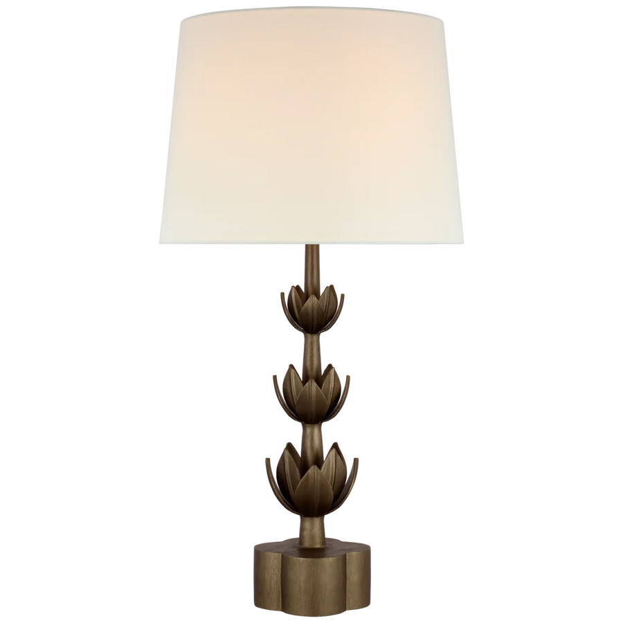 Astor Large Triple Table Lamp-Visual Comfort-VISUAL-JN 3003ABL-L-Table Lamps-1-France and Son