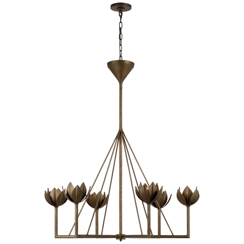 Aleto Large Two Tier Chandelier-Visual Comfort-VISUAL-JN 5004ABL-Chandeliers-1-France and Son