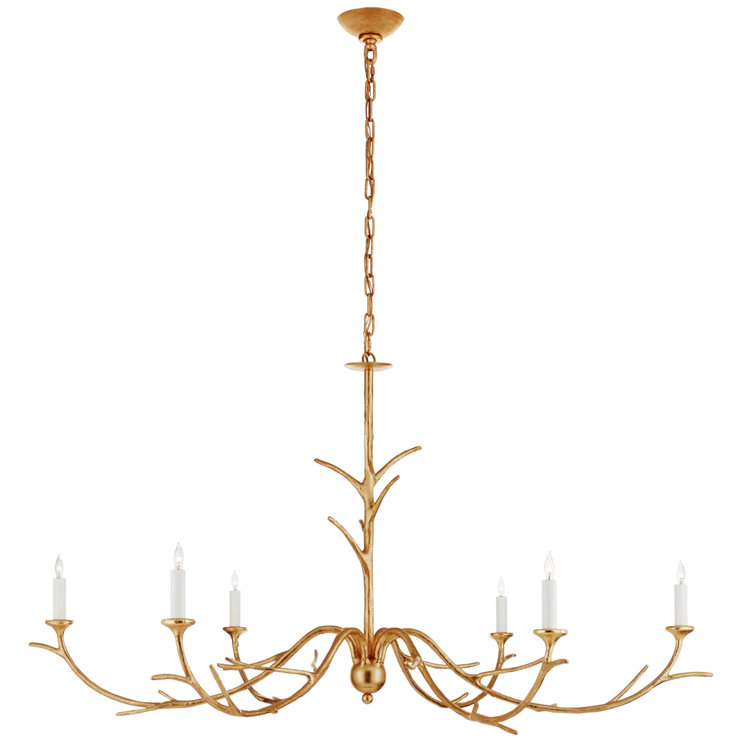 Ilyana Large Chandelier-Visual Comfort-VISUAL-JN 5076AGL-ChandeliersAntique Gold Leaf-2-France and Son