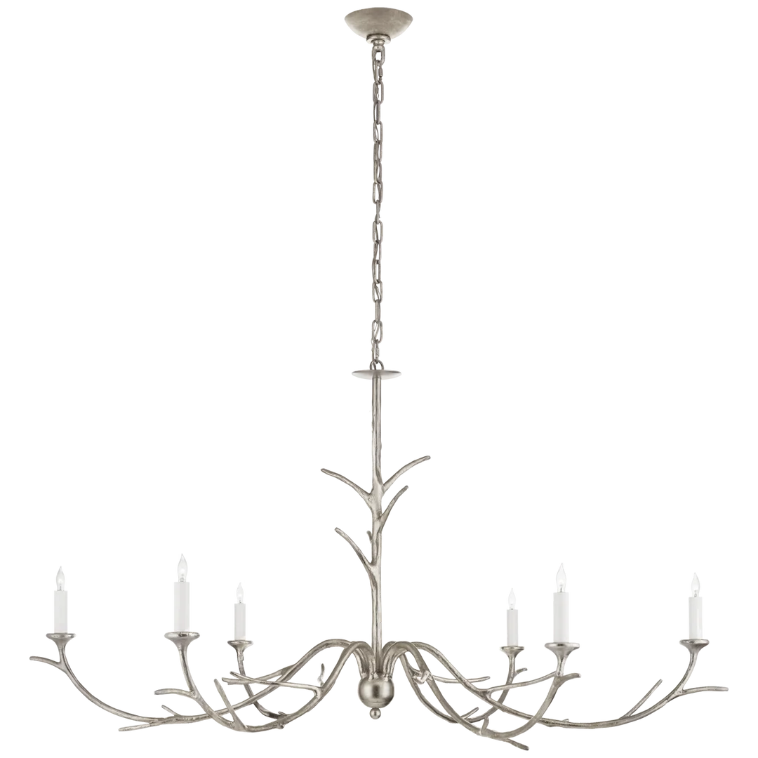 Ilyana Large Chandelier-Visual Comfort-VISUAL-JN 5076BSL-ChandeliersBurnished Silver Leaf-3-France and Son