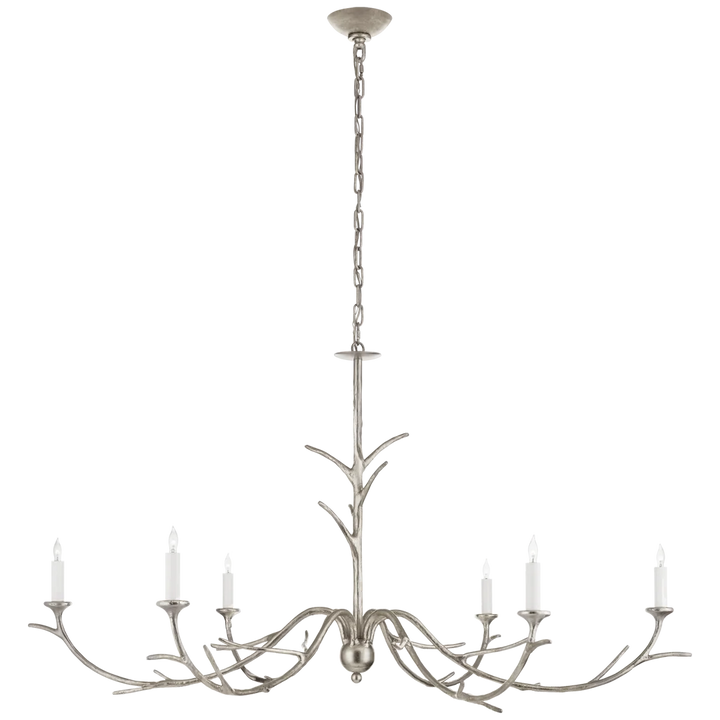 Ilyana Large Chandelier-Visual Comfort-VISUAL-JN 5076BSL-ChandeliersBurnished Silver Leaf-3-France and Son