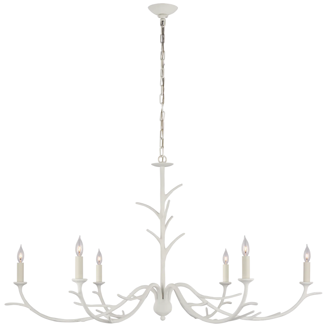 Ilyana Large Chandelier-Visual Comfort-VISUAL-JN 5076PW-ChandeliersPlaster White-4-France and Son