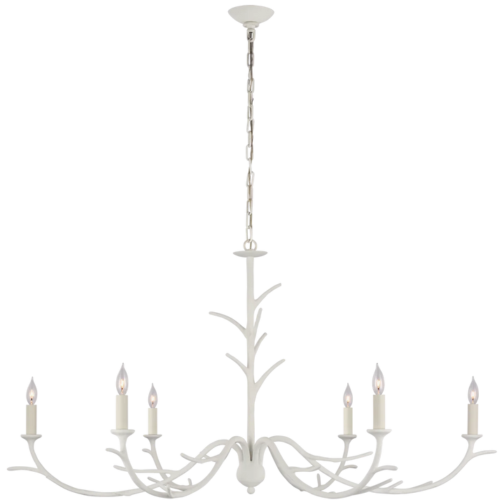 Ilyana Large Chandelier-Visual Comfort-VISUAL-JN 5076PW-ChandeliersPlaster White-4-France and Son